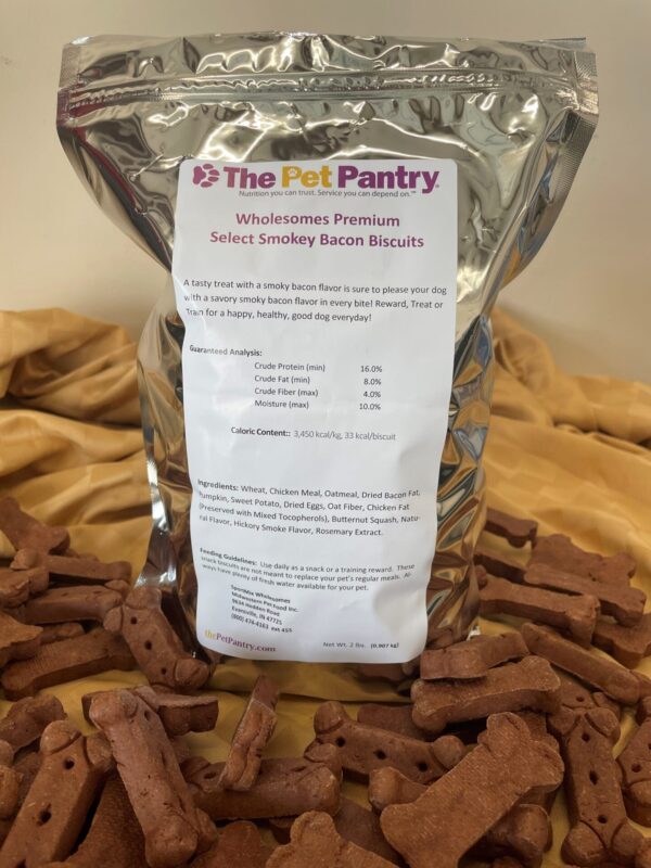 Wholesomes Premium Select Smokey Bacon Dog Biscuits- 2lb - Image 3