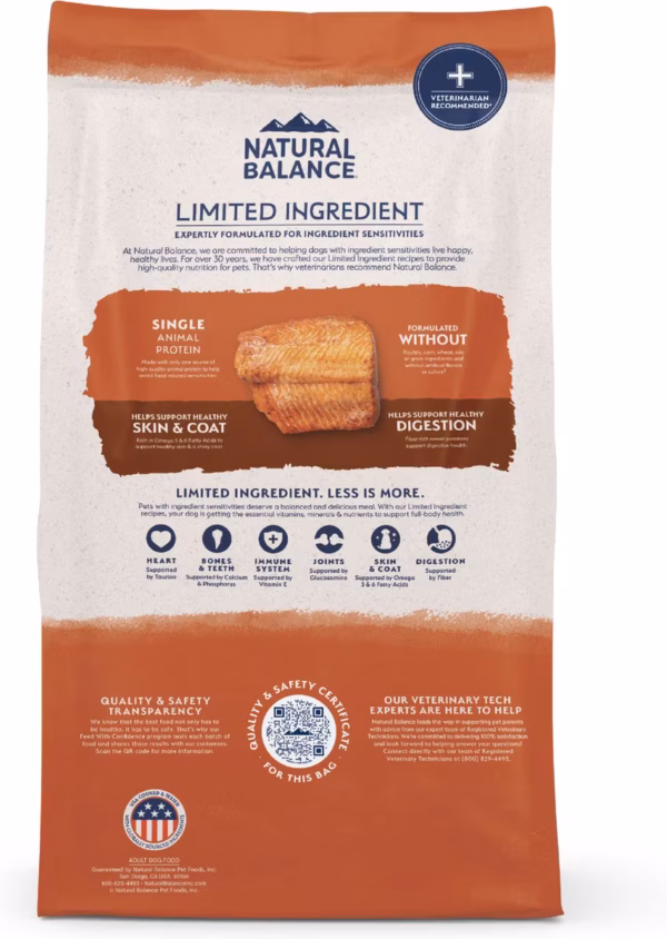 Natural Balance L.I.D. Salmon & Sweet Potato Dog Food - 12 lb. & 24 lb. - Image 2