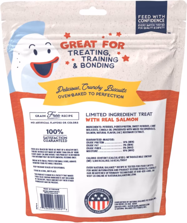Natural Balance L.I.T. Sweet Potato & Salmon Dog Treat - Image 2