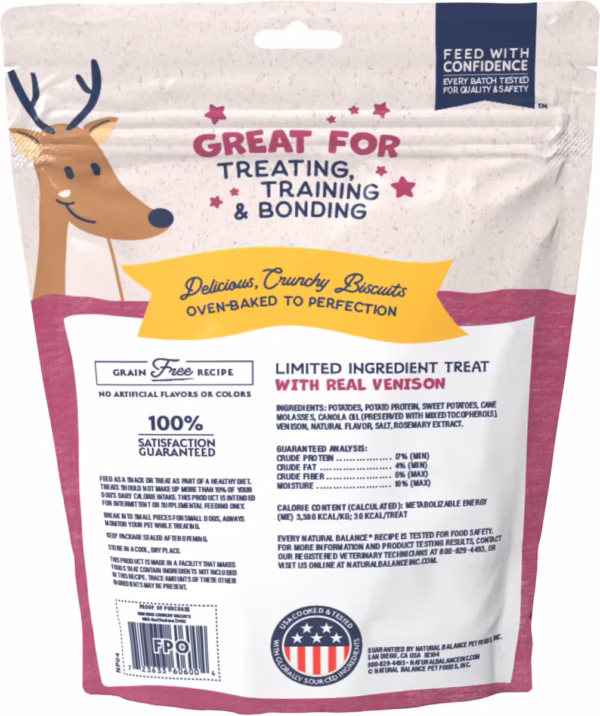 Natural Balance L.I.T. Sweet Potato & Venison Treats - Image 2