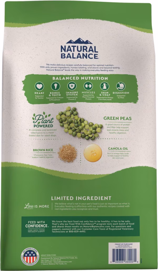 Natural Balance L.I.D. Vegetarian Canine Formula - Image 2