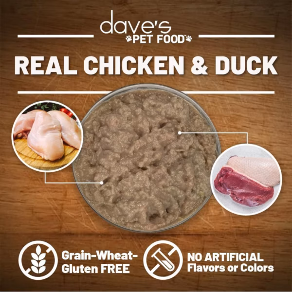Dave's Grain Free Chicken & Duck Saucey Pate Dinner - 5.5 oz. - Image 2