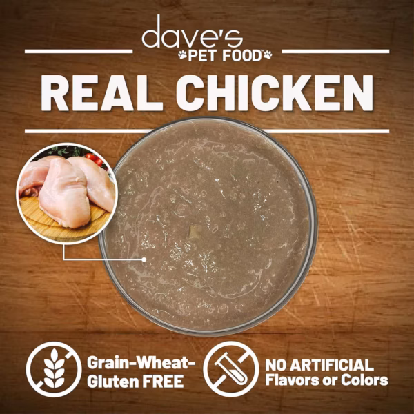 Dave's Grain Free Chicken Saucey Pate Dinner - 5.5 oz. - Image 2