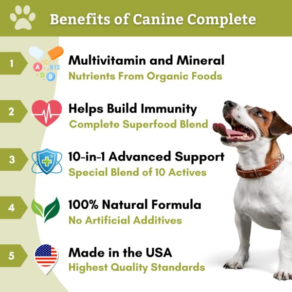 Wholistic Pet Organics Canine Complete Daily Multivitamin - 1 lb. - Image 2