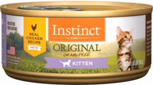 Instinct Original Real Chicken Grain-Free Pate Kitten Wet Food - 5.5 oz. can