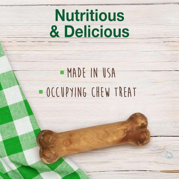 Nylabone Healthy Edibles All-Natural Long Lasting Bacon Chew Treat - Wolf Size 2 Pack - Image 3