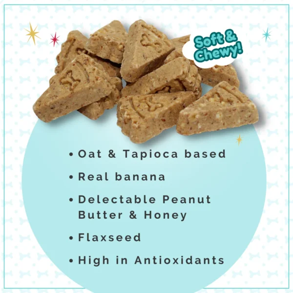 Lazy Dog Co. Pup-Pie & Ice Cream Slices Banana Nut w/ Honey & Bacon Dog Treats - 5 oz. - Image 2