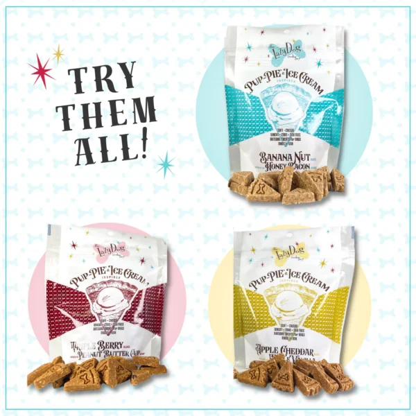 Lazy Dog Co. Pup-Pie & Ice Cream Slices Banana Nut w/ Honey & Bacon Dog Treats - 5 oz. - Image 4