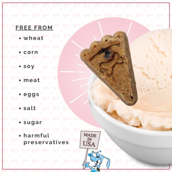 Lazy Dog Cookie Co. Pup-Pie & Ice Cream Slices Triple Berry w/ Peanut Butter Dog Treats - 5 oz. - Image 3