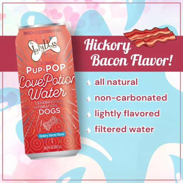 Lazy Dog Co. Pup-Pop Love Potion Hickory Bacon Flavor Dog Drink - 15.5 oz. - Image 2