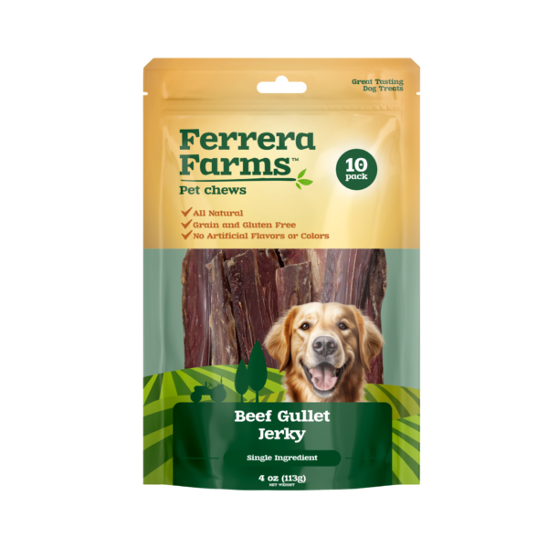 Ferrera Farms Beef Gullet Jerky - 10 pk.