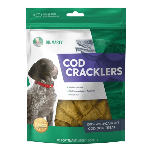 Dr. Marty Cod Cracklers Dog Treat - 4 oz.