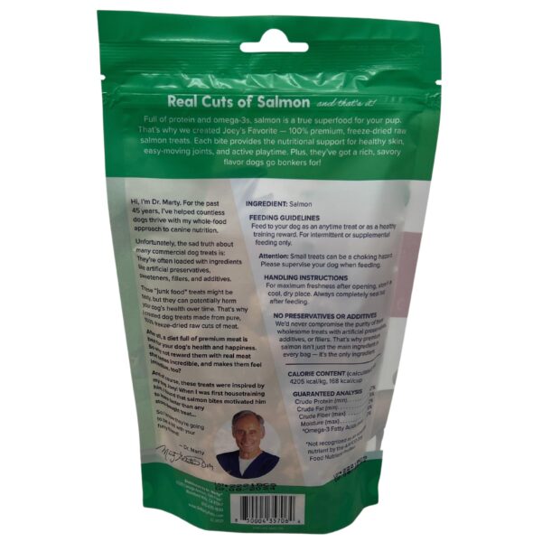 Dr. Marty Joey's Favorite Salmon Dog Treat - 4 oz. - Image 4