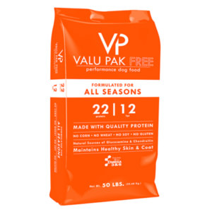 Valu-Pak Free 22/12 All Seasons Dog Food - 50 lb.