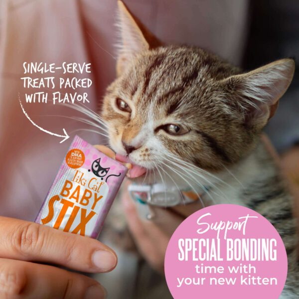 Tiki Cat Baby Stix Chicken in Creamy Gravy Lickable Cat Treats- 11.76 oz. - 42 count - Image 2