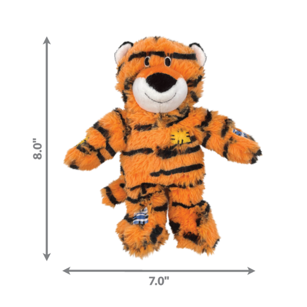 KONG Wild Knots Tiger Dog Toy - 7 in. - Image 2
