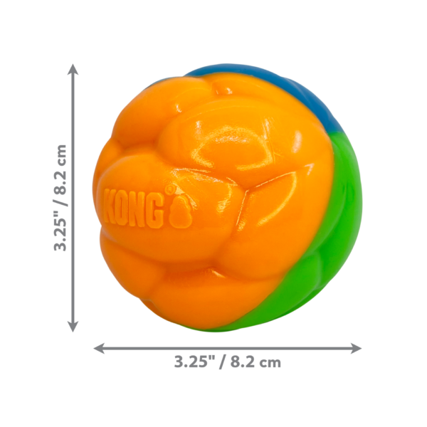 KONG Twistz Glow in the Dark Ball Dog Toy - Large - Image 2