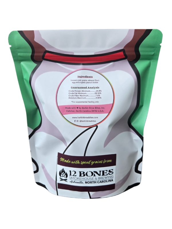 Barkin Brew Bites Peanut Butter Dog Treats - 8 oz. - Image 2