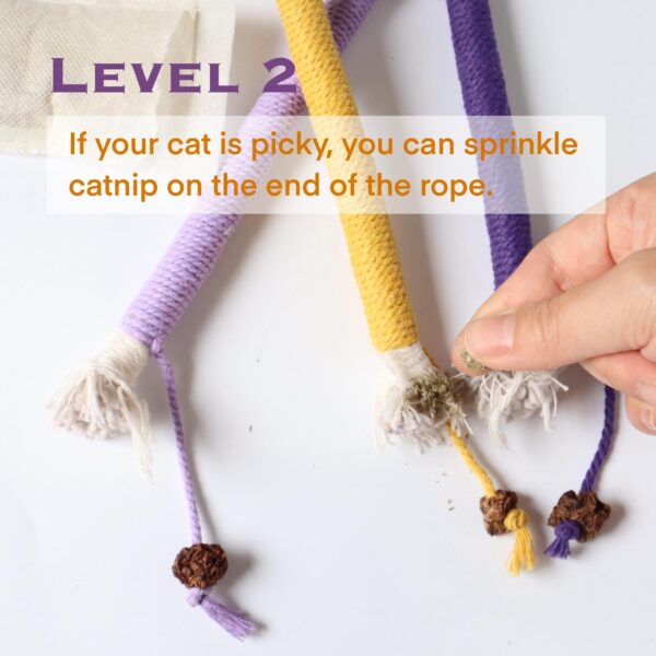 Catnip Rope Toy for Kittens & Cats - Image 3